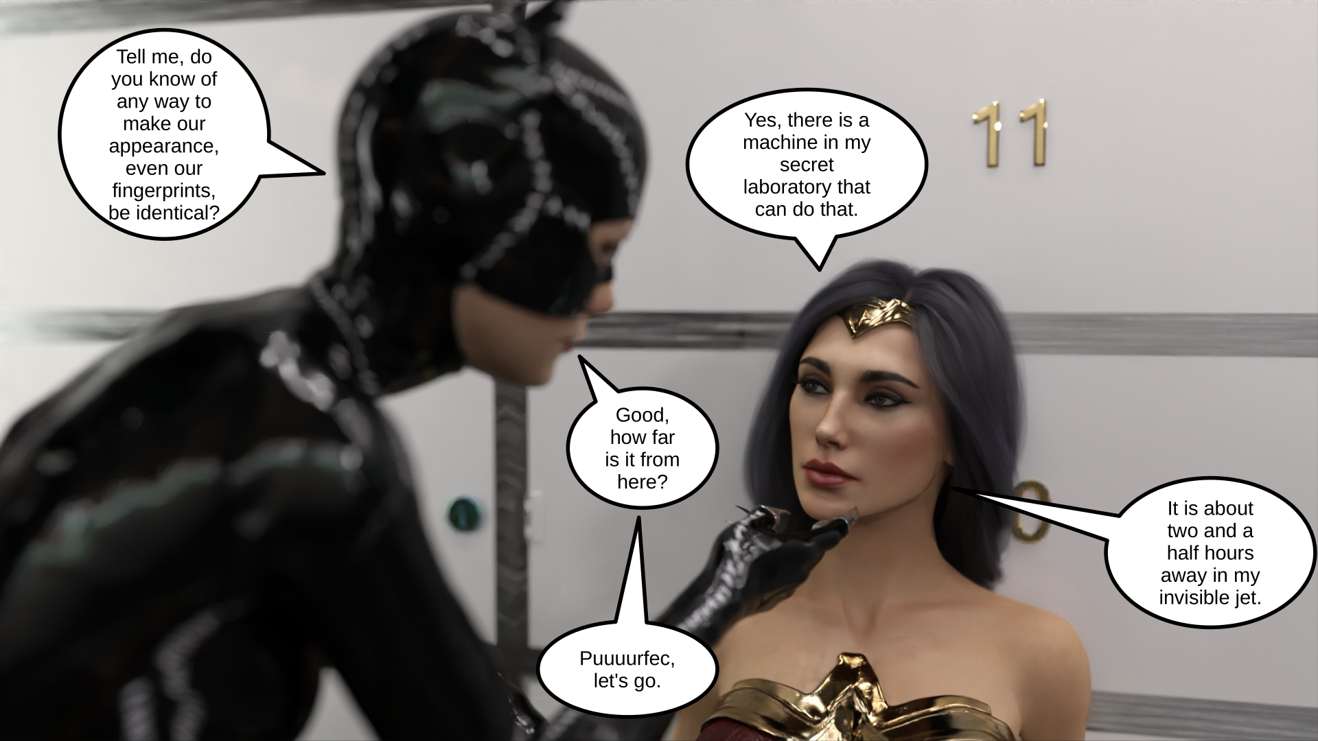 Catwoman and Wonder Woman Swap - English (split ending) - 16