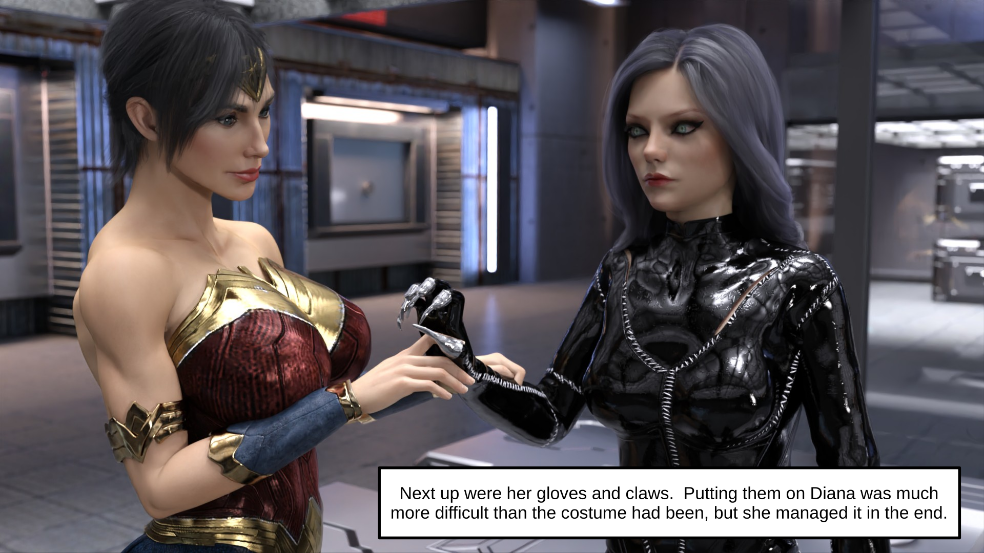 Catwoman and Wonder Woman Swap - English (split ending) - 40