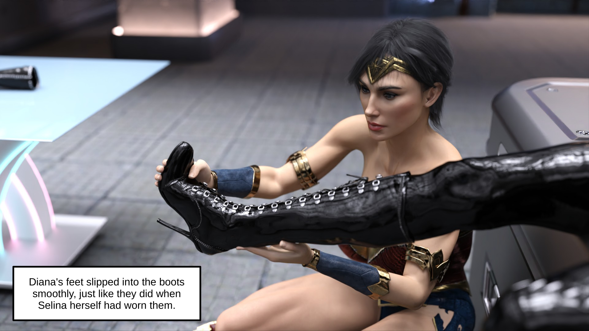 Catwoman and Wonder Woman Swap - English (split ending) - 42