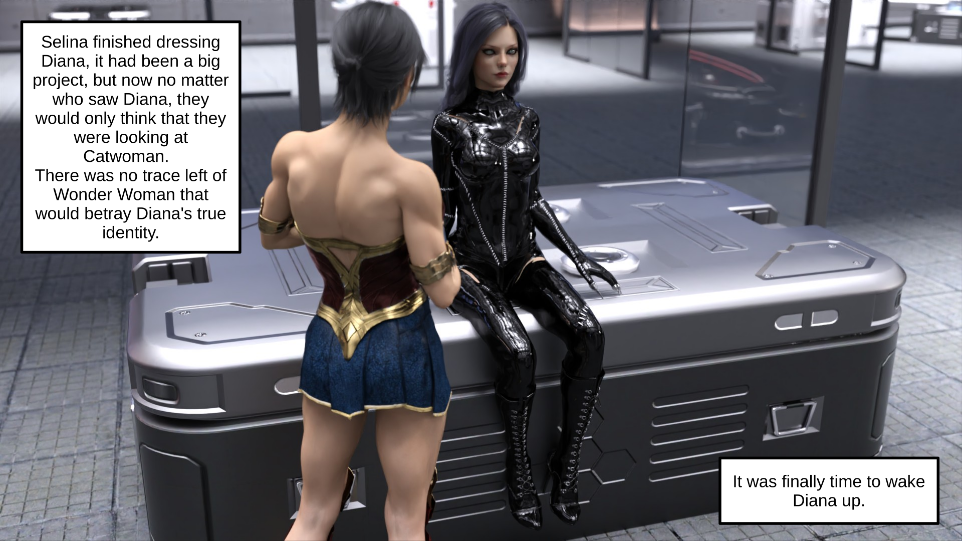 Catwoman and Wonder Woman Swap - English (split ending) - 43